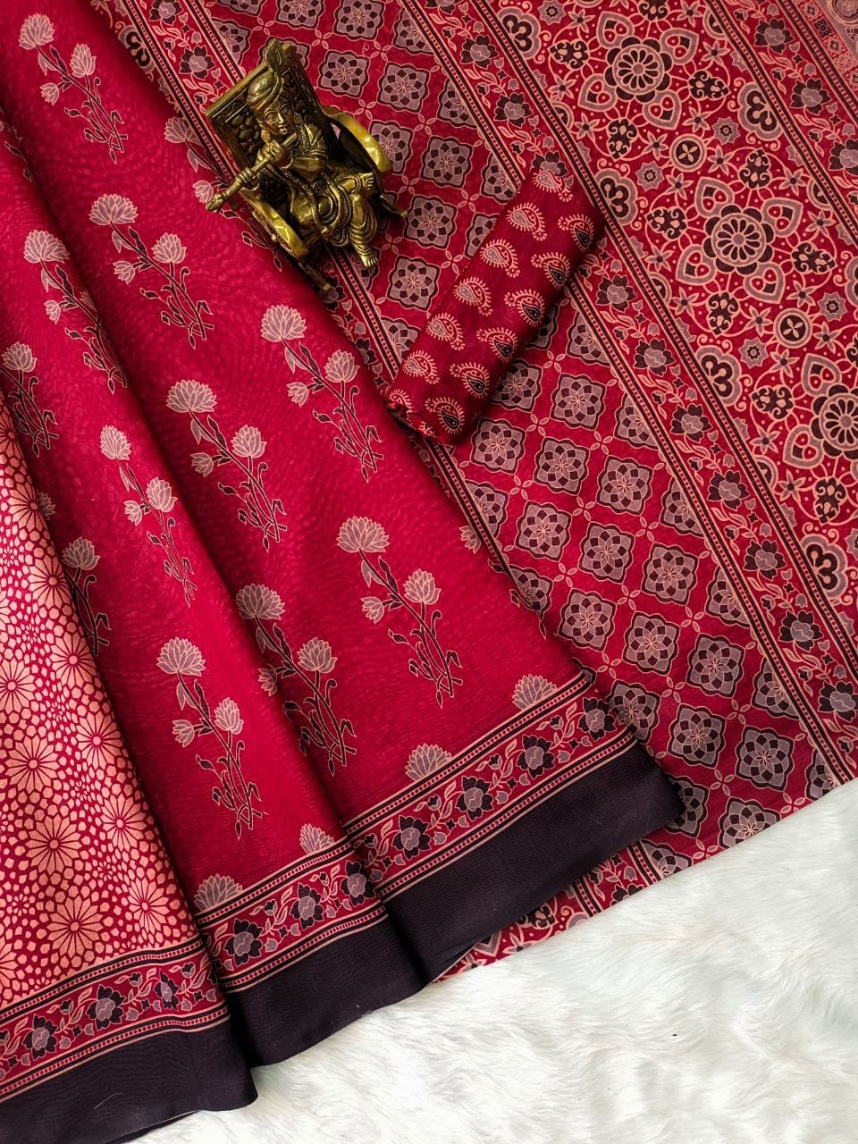 VK 4252 Heavy Chanderi Cotton Printed Wholesale Sarees Suppliers In Mumbai